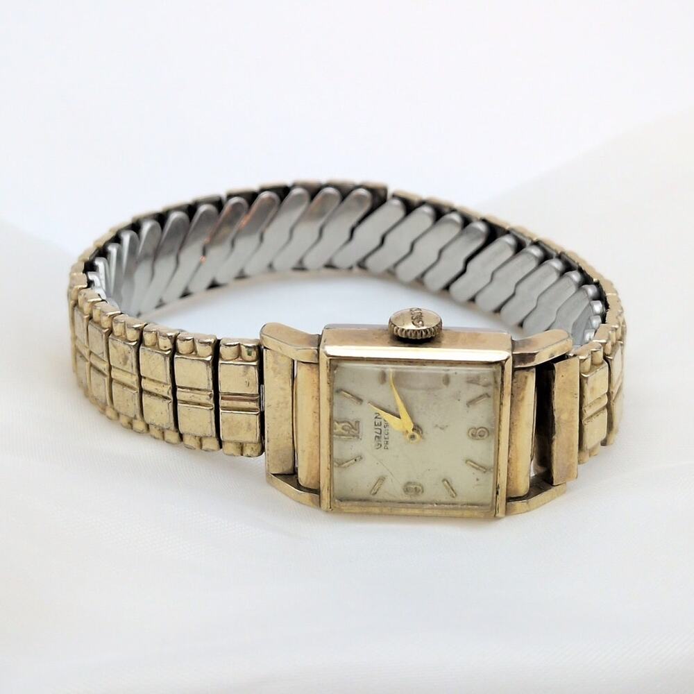 Vintage Gruen 10k RGP Rolled Gold/Gold Filled Bracelet Watch *AS IS - For Repair